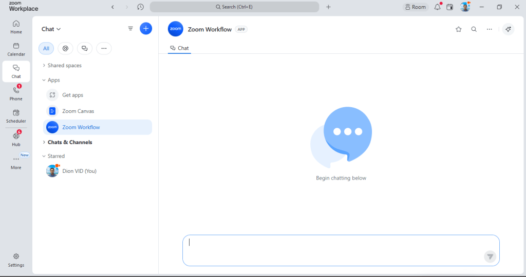 Fitur Zoom - Team Chat
