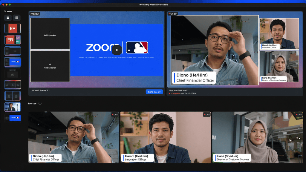 Perbedaan Zoom Webinar dan Zoom Events - Tampilan Zoom Events