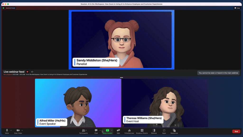 Perbedaan Zoom Webinar dan Zoom Events - Backstage
