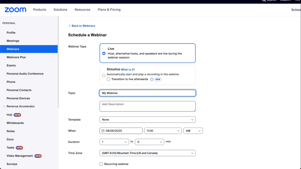 Perbedaan Zoom Webinar dan Zoom Events - Simulive