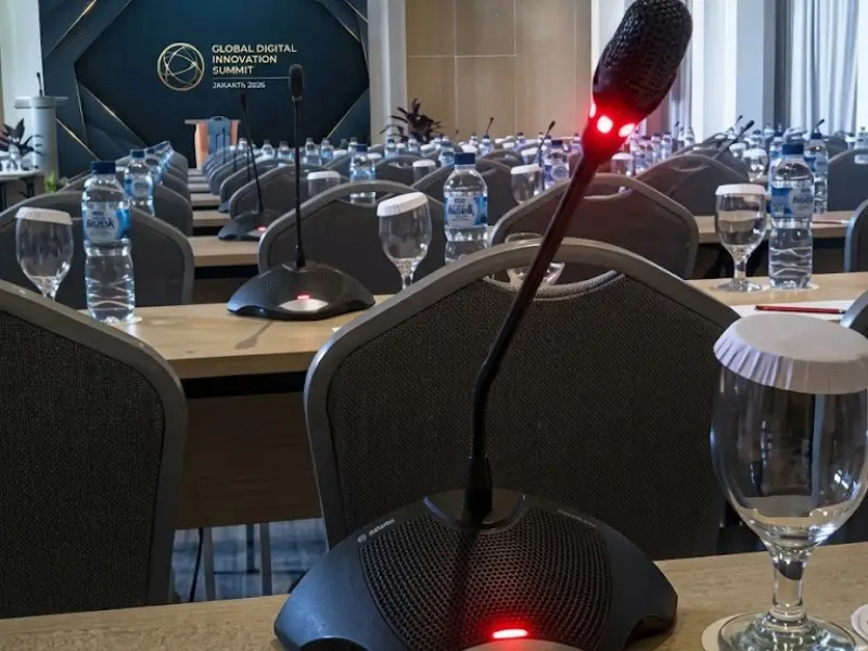 Perlengkapan Event Production - Microphone Delegate